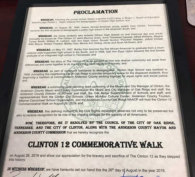 Clinton 12 Proclamation Document