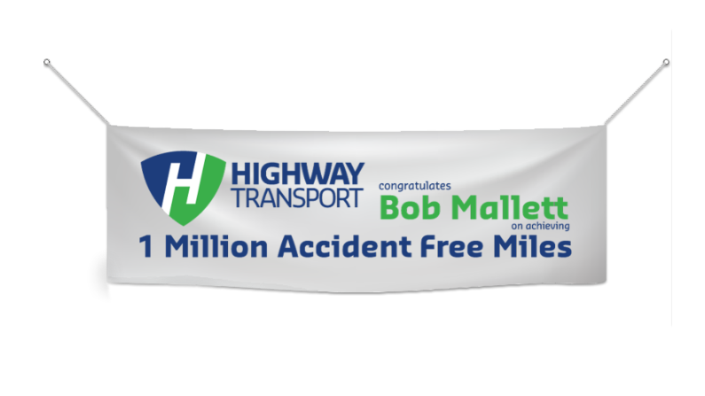banner for Highway Transport million mile driver